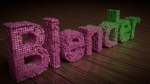 Abstract Text with Gradient Particles preview image